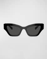 Image 4 of 4: SWAROVSKI Imber Acetate & Plastic Cat-Eye Sunglasses