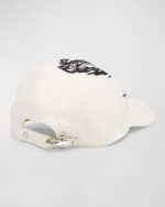 Image 2 of 2: Lanvin Men's Eagle Logo Baseball Cap