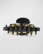 Image 3 of 3: Lele Sadoughi Large Embellished Claw Clip