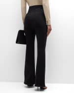 Image 4 of 6: FRAME The Jetset Flare Pintuck Jeans