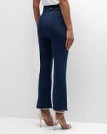 Image 4 of 6: FRAME The Jetset Crop Mini Boot Pintuck Jeans
