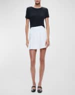 Image 4 of 5: Alice + Olivia Emilie Box Pleated Mini Skirt