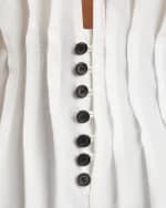 Image 3 of 4: Khaite Westin Sleeveless Peplum Top