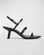 Image 1 of 4: Vince Josie Leather Slingback Sandals
