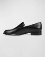 Image 3 of 5: Vince Naomi Sleek Leather Loafers