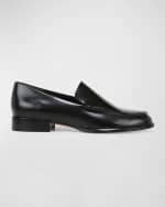 Image 1 of 5: Vince Naomi Sleek Leather Loafers