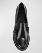 Image 5 of 5: Vince Naomi Sleek Leather Loafers