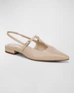 Image 3 of 4: Vince Iliana Leather T-Strap Ballerina Flats