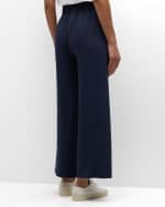 Image 4 of 6: Cinq a Sept Augustine Crepe Cropped Wide-Leg Pants