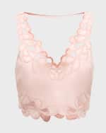 Image 1 of 6: Cinq a Sept Bonnie Cutout Cotton Poplin Crop Top