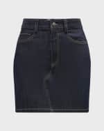 Image 2 of 6: Cinq a Sept Alex Denim Mini Skirt