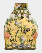 Image 1 of 5: Camilla Floral Linen Halter Tie-Back Top