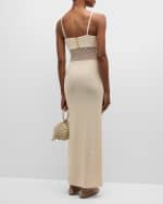 Image 4 of 6: STAUD Tara Crochet Spaghetti-Strap Maxi Dress