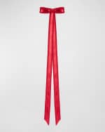 Image 1 of 3: Jennifer Behr Mabel Pleated Bow Barrette