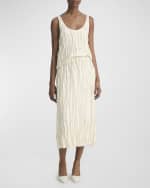 Image 2 of 4: Vince Crushed Bias-Strip Tank Top