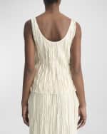 Image 3 of 4: Vince Crushed Bias-Strip Tank Top