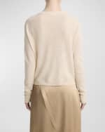 Image 2 of 3: Vince Tissue Linen and Cashmere Crewneck Sweater