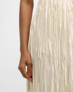 Image 5 of 5: Vince Crushed Bias Strip Midi Skirt