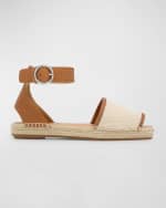 Image 1 of 5: Rag & Bone Anteros Cotton Peep-Toe Espadrilles