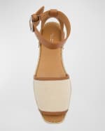 Image 5 of 5: Rag & Bone Anteros Cotton Peep-Toe Espadrilles