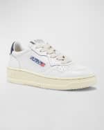 Image 2 of 5: AUTRY Kid's Medalist Low-Top Bicolor Leather Sneakers, Toddlers/Kids