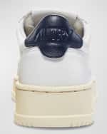Image 4 of 5: AUTRY Kid's Medalist Low-Top Bicolor Leather Sneakers, Toddlers/Kids