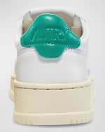 Image 4 of 5: AUTRY Kid's Medalist Low-Top Bicolor Leather Sneakers, Toddlers/Kids