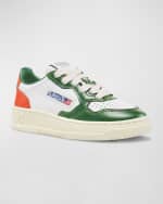 Image 2 of 5: AUTRY Kid's Medalist Low-Top Bicolor Leather Sneakers, Toddlers/Kids