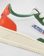 Image 5 of 5: AUTRY Kid's Medalist Low-Top Bicolor Leather Sneakers, Toddlers/Kids