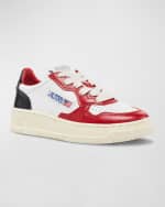 Image 2 of 5: AUTRY Kid's Medalist Low-Top Bicolor Leather Sneakers, Toddlers/Kids