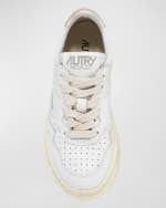 Image 3 of 5: AUTRY Kid's Dallas Leather Low-Top Sneakers, Size Toddlers/Kids
