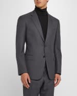 Image 2 of 2: Giorgio Armani Mne's Basic Wool Two-Piece Suit