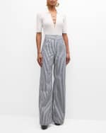 Image 4 of 5: FRAME Stripe Tailored Trousers