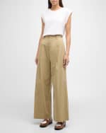 Image 5 of 6: FRAME Pleated Wide-Leg Pants