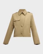 Image 1 of 6: FRAME Short Trench Jacket