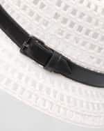 Image 2 of 3: Max Mara Uccio Woven Belted Bucket Hat