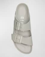 Image 5 of 5: BIRKENSTOCK Arizona Exquisite Leather Dual-Buckle Platform Sandals