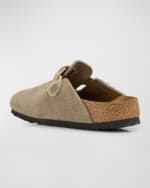 Image 2 of 5: BIRKENSTOCK Boston Suede Braid Buckle Clogs