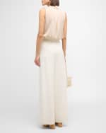 Image 4 of 6: Kobi Halperin Celine Sleeveless Georgette Blouse