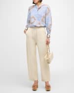 Image 5 of 6: Kobi Halperin Darcie Floral-Print Cotton Blouse