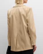 Image 5 of 6: Kobi Halperin Hope Single-Button Metallic Shimmer Jacket