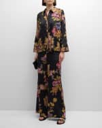 Image 2 of 6: Kobi Halperin Kezia Floral-Print Blouse