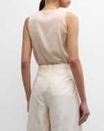 Image 5 of 6: Kobi Halperin Demy Sleeveless Ruffle Blouse