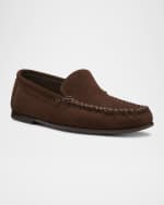 Image 5 of 5: Stuart Weitzman Men's Montauk Suede Venetian Moccasins