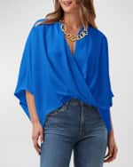 Image 1 of 3: Trina Turk Concourse Draped High-Low Top