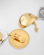 Image 2 of 3: Saint Laurent Geometric Layered Earrings