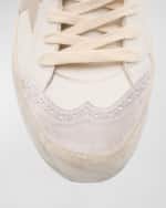 Image 4 of 6: Golden Goose Midstar Glitter Leather Pearly Sneakers