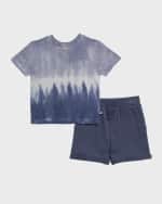 Image 2 of 2: Splendid Boy's Seaspray Tie-Dye Set, Size 2-4
