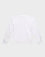 Image 5 of 6: Flowers by Zoe Girl's Multi Icon 3-Row Design Pullover, Size 4-6