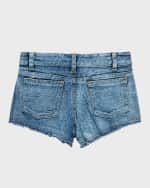 Image 5 of 6: Flowers by Zoe Girl's Mini Icons Denim Shorts, Size S-XL
